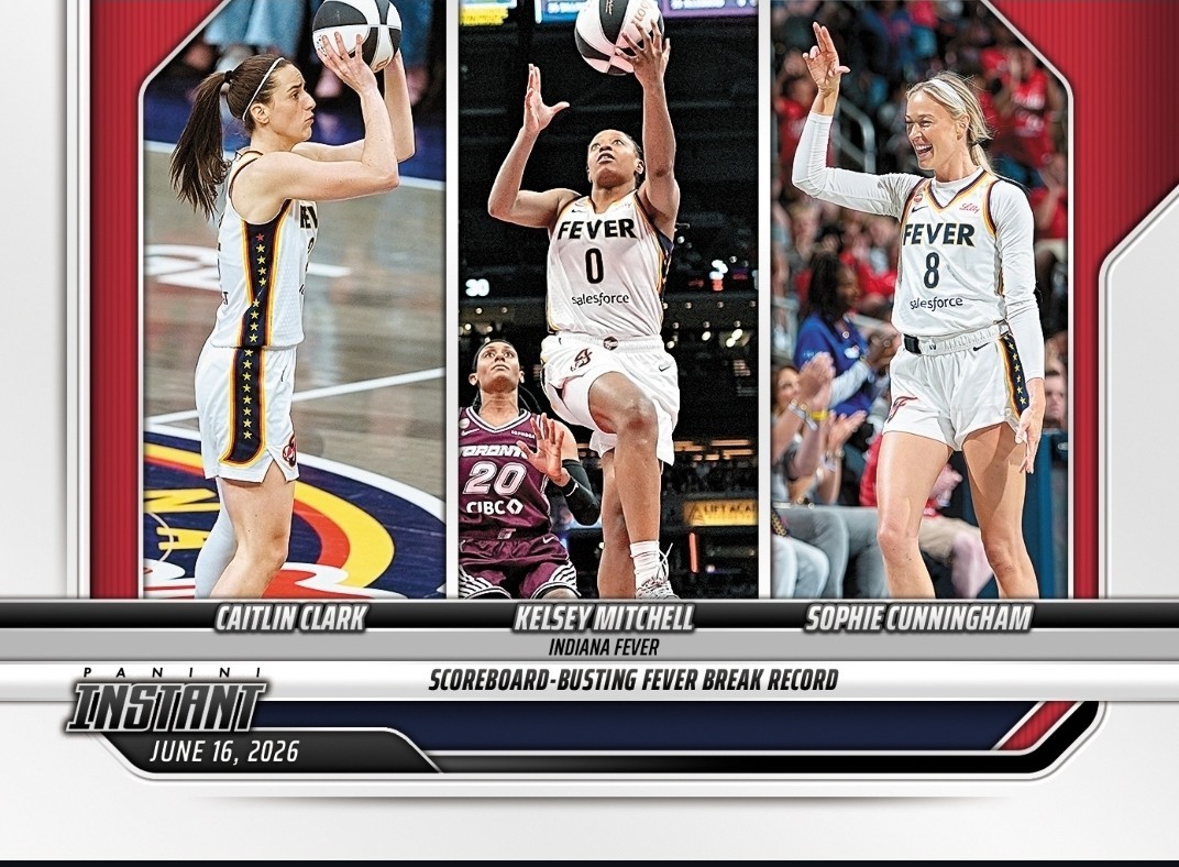 2026 Panini Instant – Caitlin Clark/Mitchell/Sophie Cunningham #161 Presale
