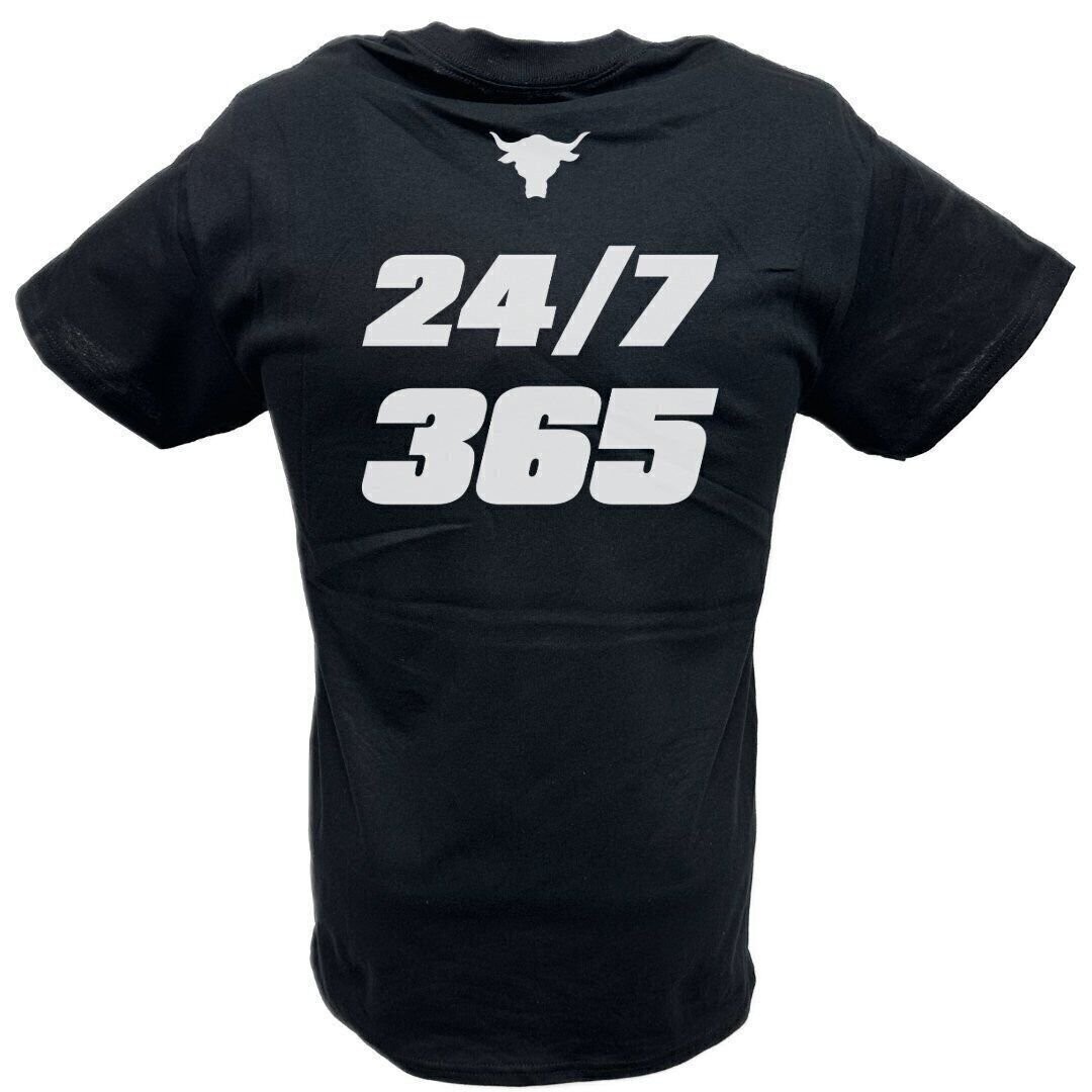 The Rock 24-7-365 Team Bring It Boots to Asses Mens Black T-shirt