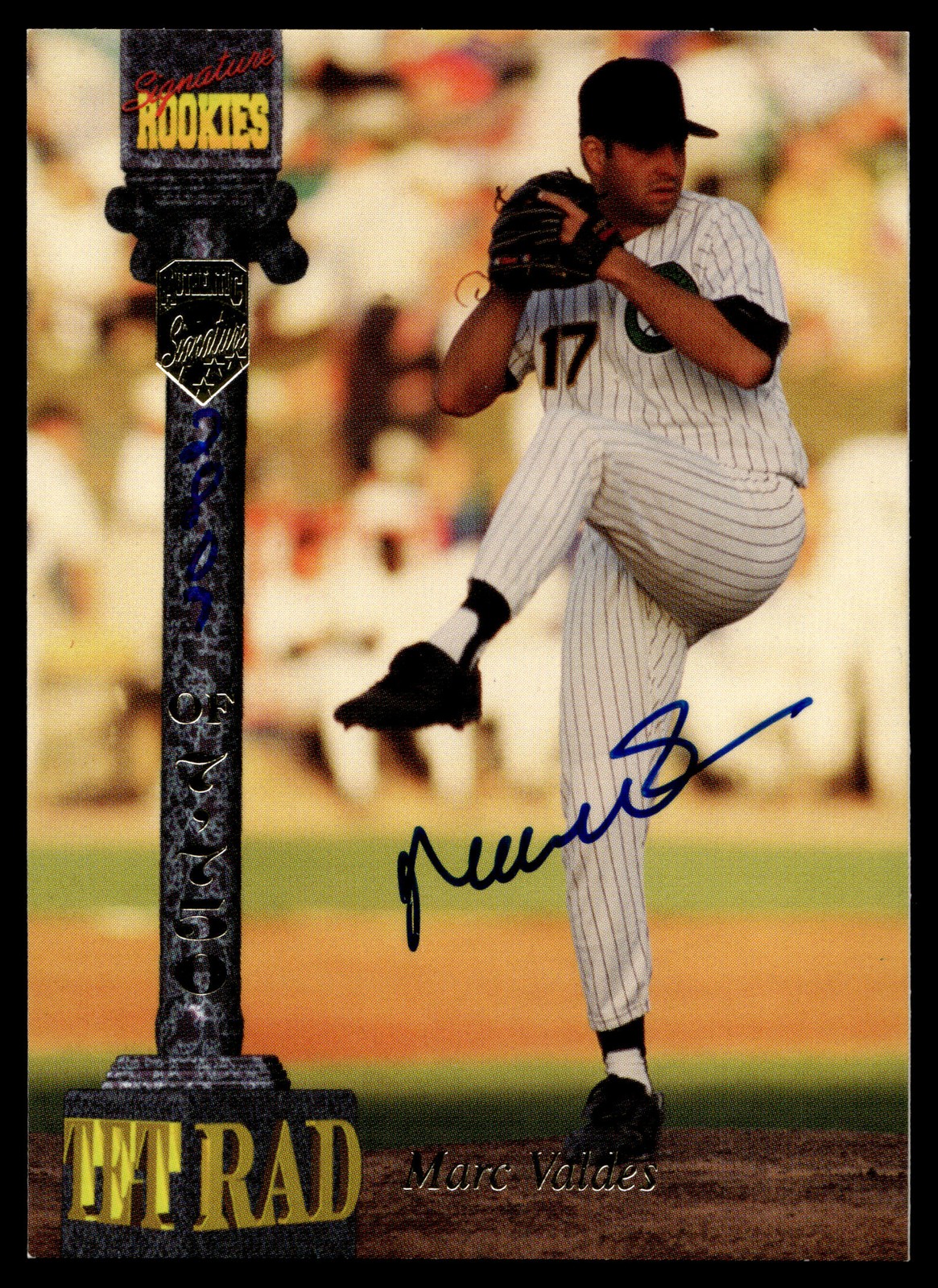1994 Signature Rookies Tetrad Marc Valdes #CII Autographs SN,AU Cougars