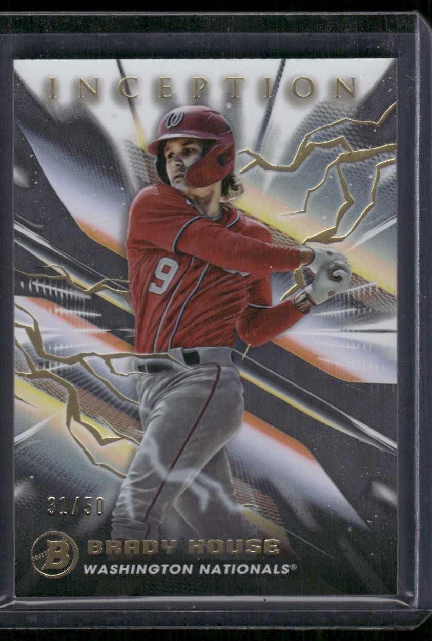 2023 Bowman Inception #51 Brady House Gold Foil Electricity #/50