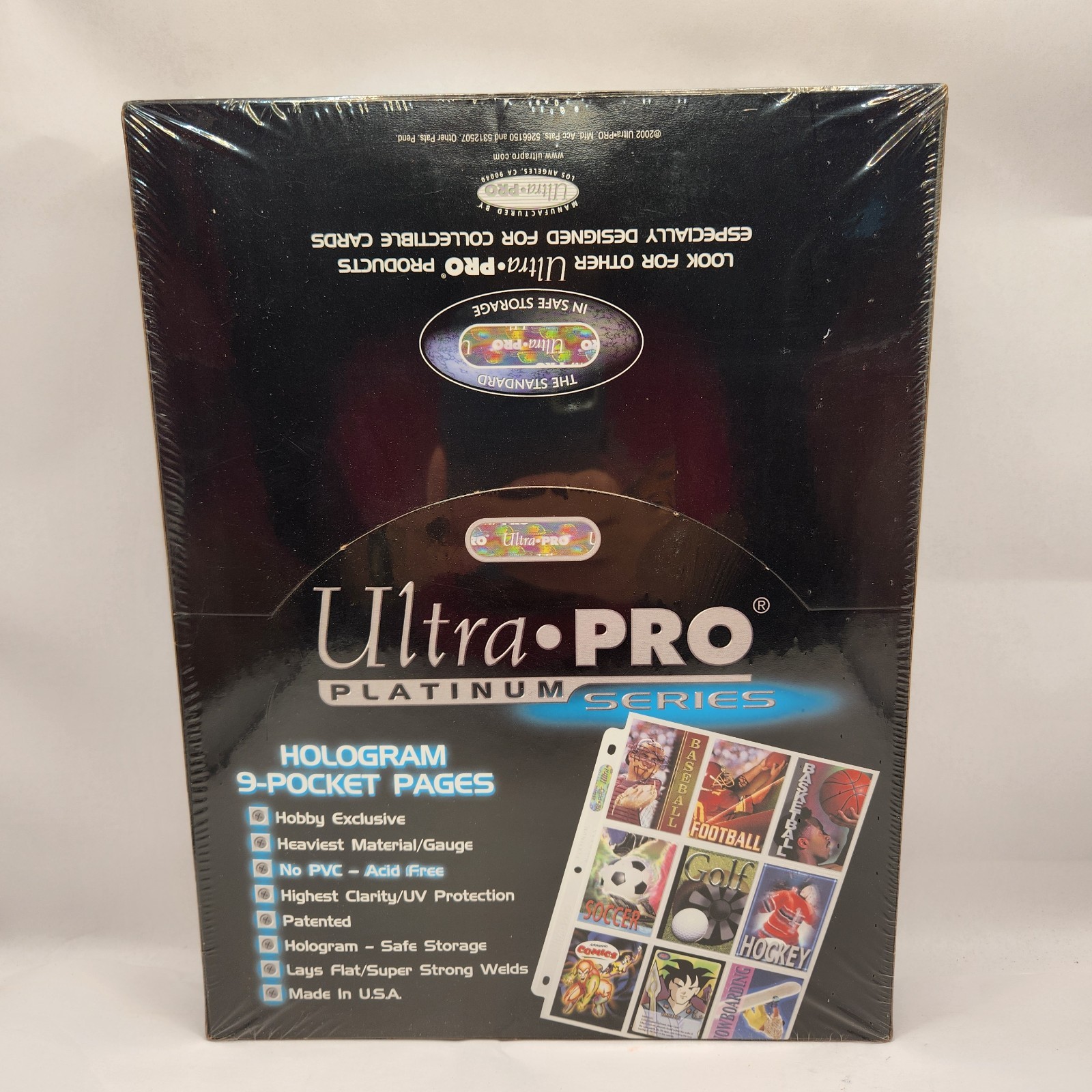 Ultra Pro 9 Pocket Platinum Binder Pages 100 count Hobby 3 Ring