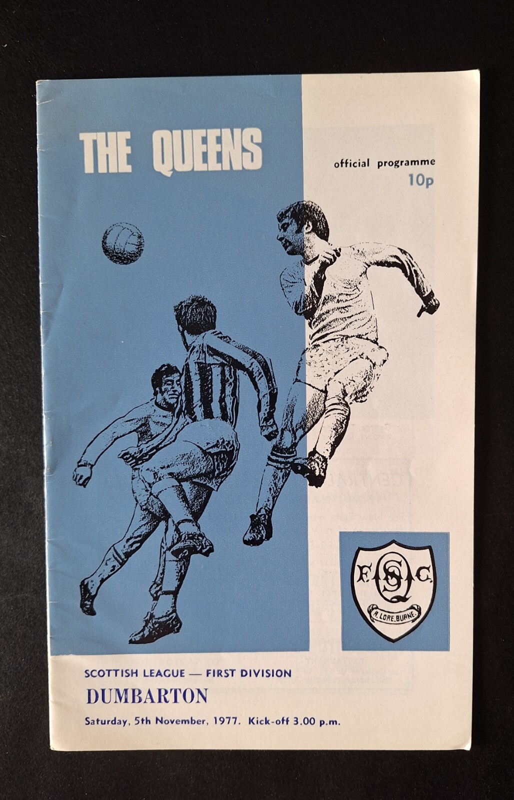 football scottish fixture programmes