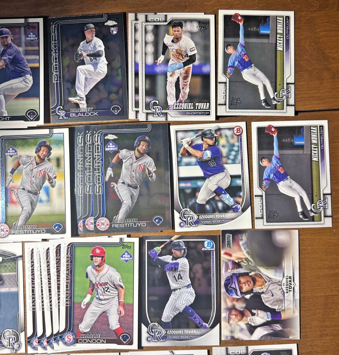 Colorado Rockies 175 Card Lot Condon Holliday Dollander Thomas Goodman Brito