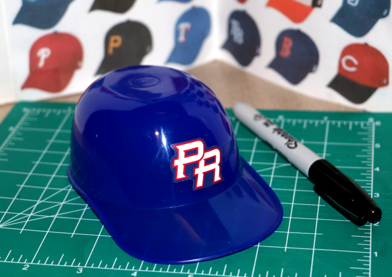2026 WBC Puerto Rico CUSTOM DIECUT Baseball Stadium Ice Cream Helmets Sundae Cap