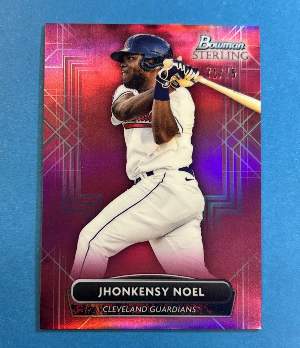 2022 Bowman Sterling Prospect Magenta Refractor #BSP53 Jhonkensy Noel #d 71/75