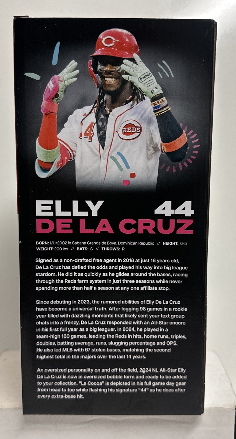 2025 Cincinnati Reds Elly De La Cruz Oversized Bobblehead