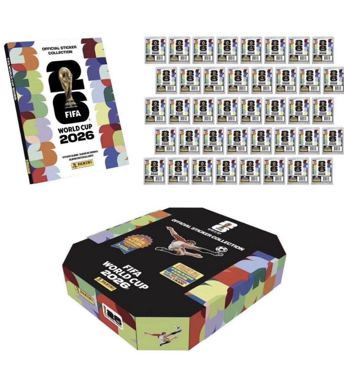 2026 Panini Soccer FIFA World Cup Sticker Stadium Box Costco Exclusive HardCover