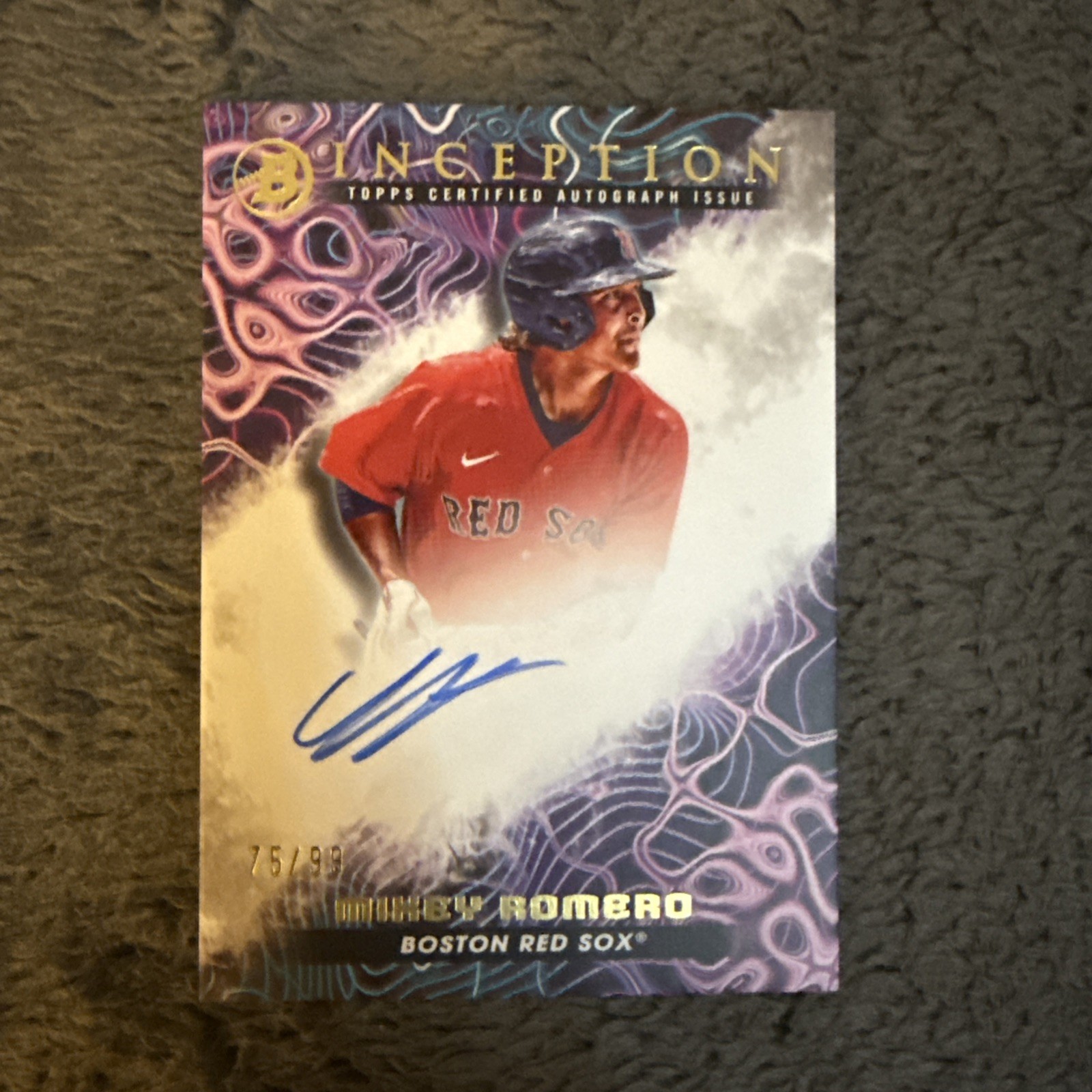 2023 Bowman Inception – Primordial Prospects Autographs #PPA-MR Mikey Romero /99