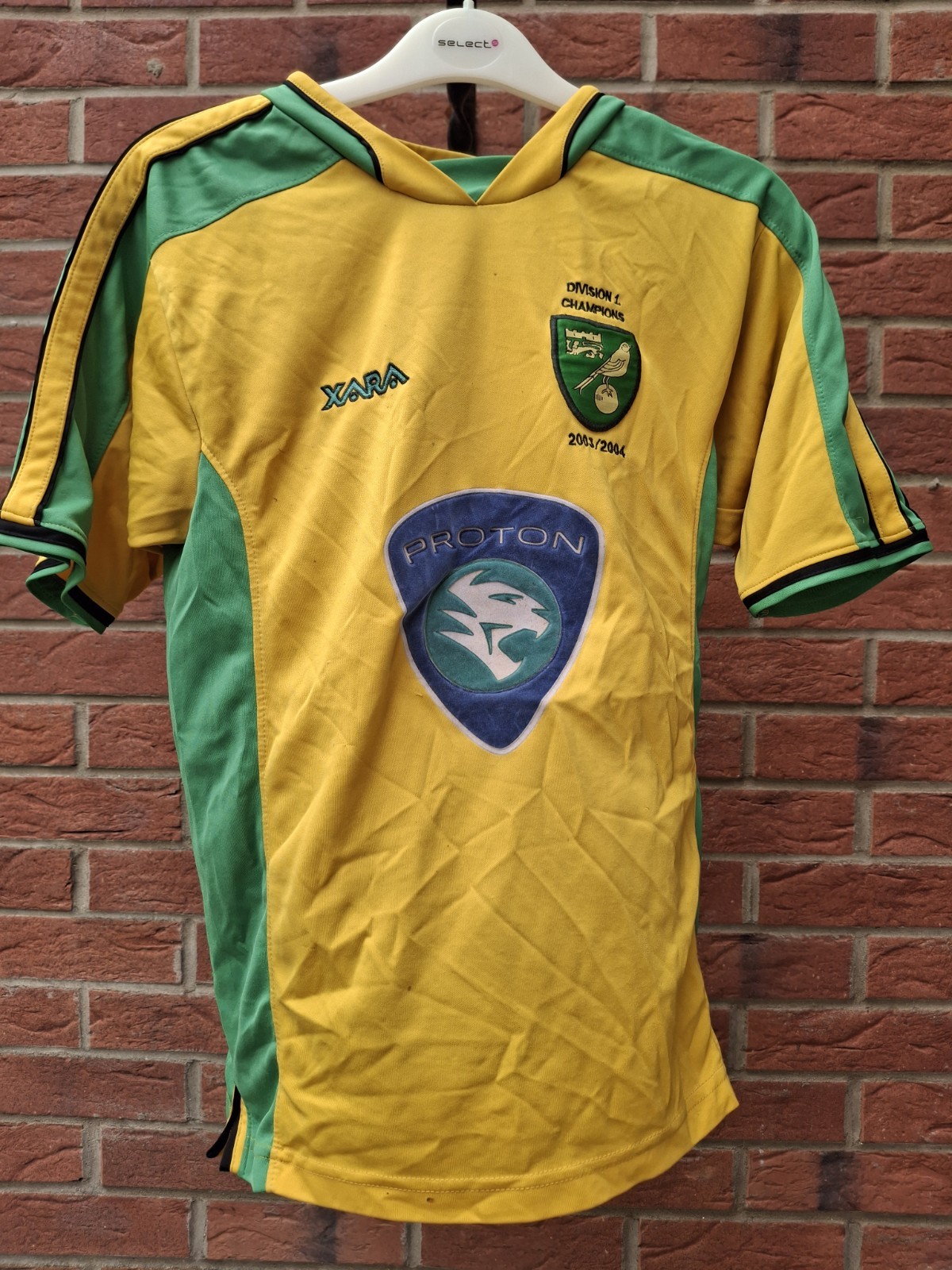 2003-04 Norwich City Home Shirt – Division 1 Champions Size 3 XL ( Lot 2 )