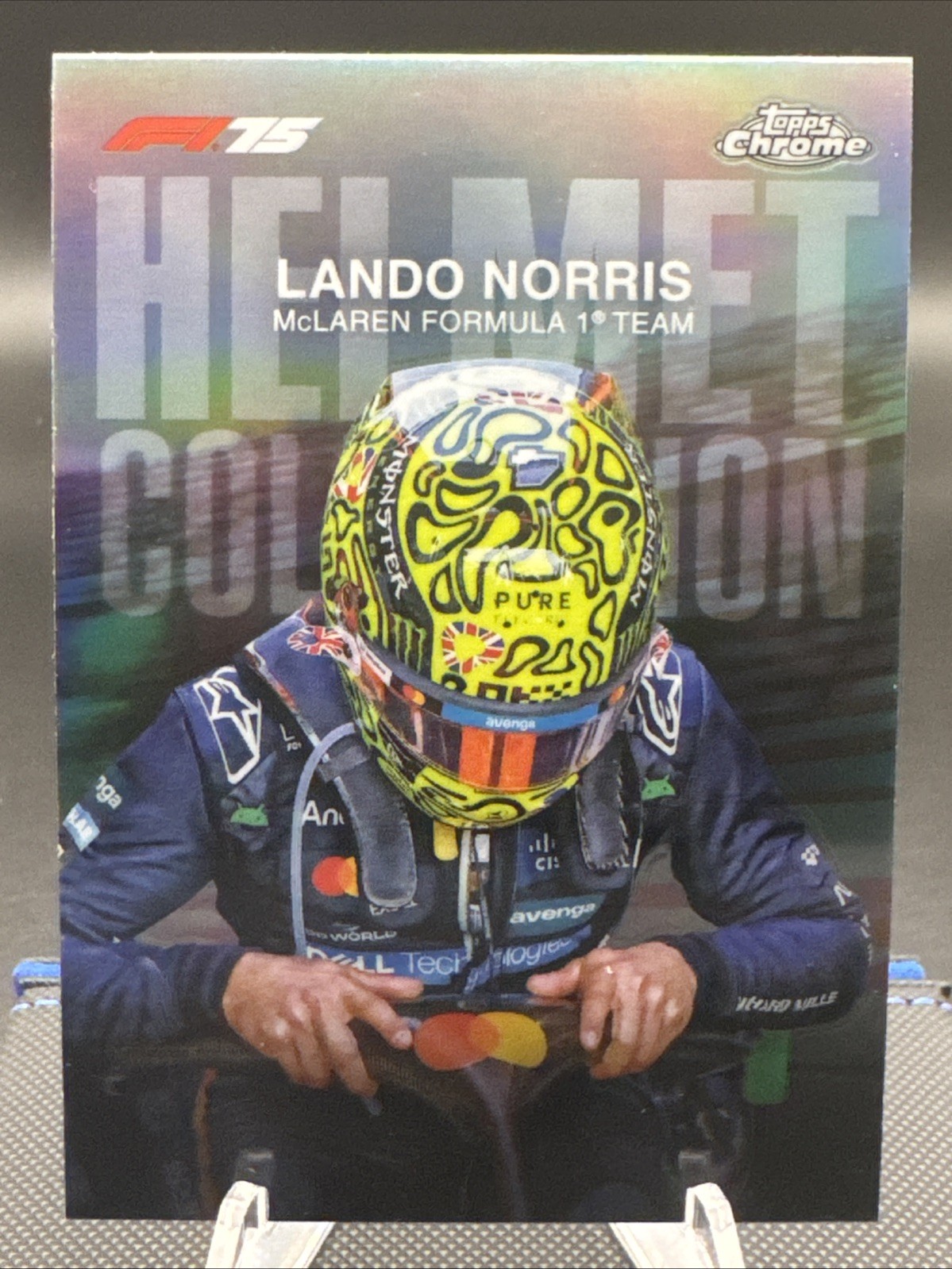 Lando Norris | Helmet Collection | 2025 Topps Chrome Formula 1 #HC-4