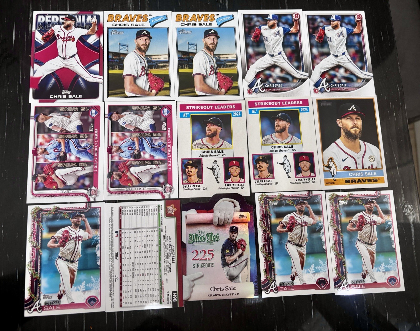 Bundle Of 15 Chris Sale Cards, Inserts, & Variants