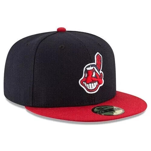 NEW Cleveland Indians CLE MLB Men’s 59FIFTY Fitted Cap – 5950 Hat