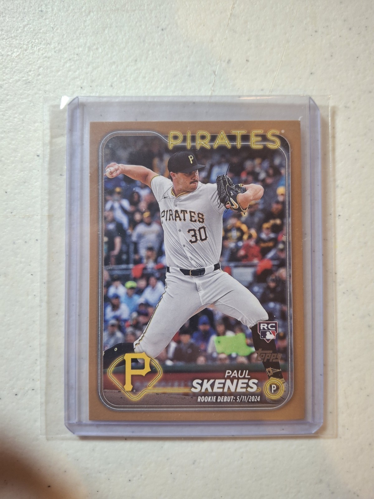2024 Topps Update Series – Rookie Debut Paul Skenes #US288 Gold /2024 (RC)