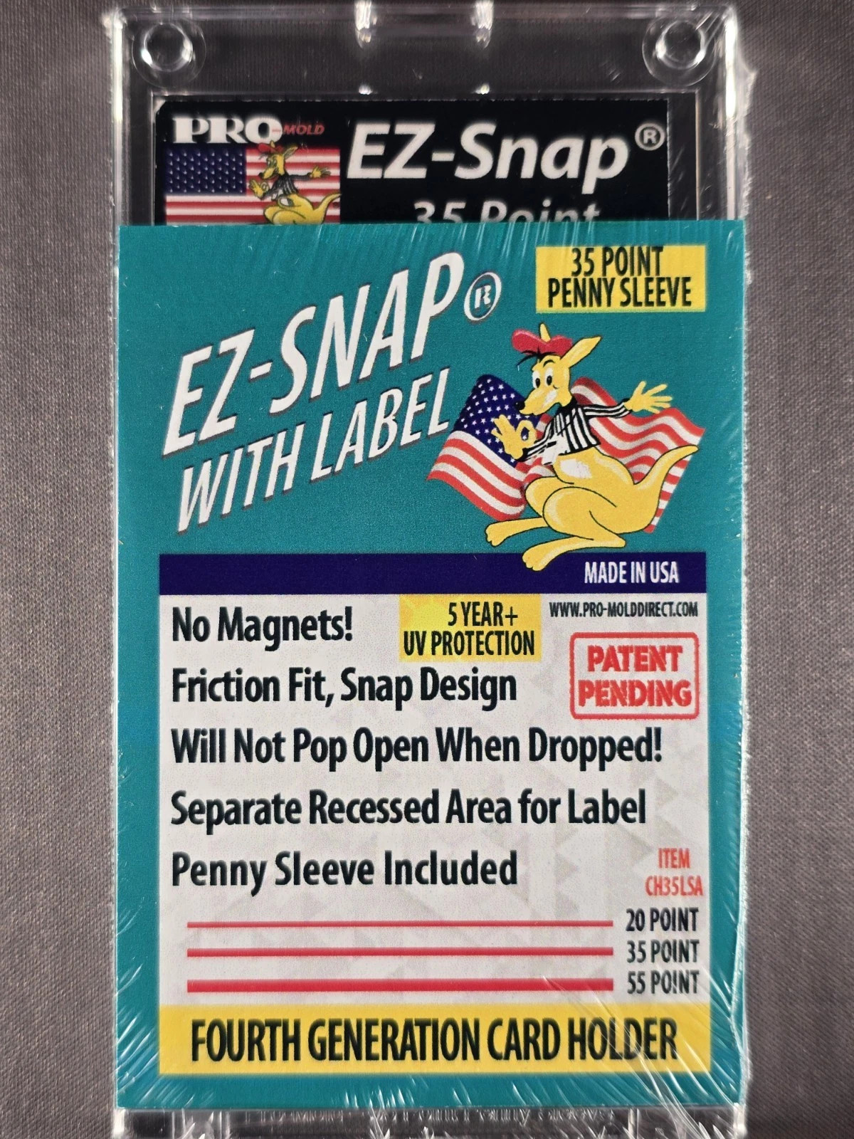 50X Pro Mold 35 Pt. 4th Gen EZ-SNAP w/ Label & Sleeve Card Holders No Magnets