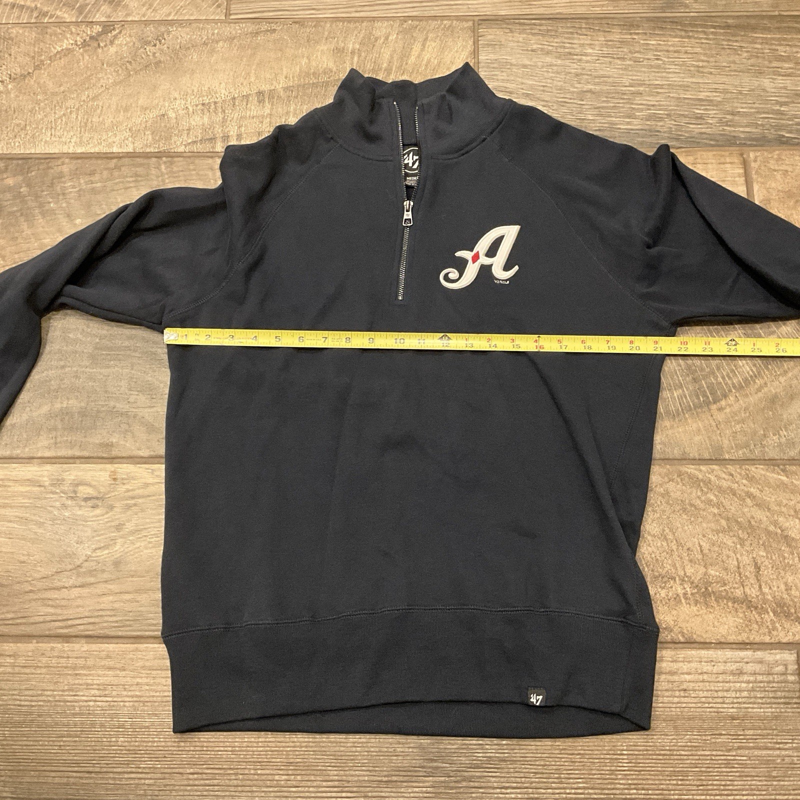 MiLB Reno Aces Quarter Zip ‘47 Brand Men’s Sz M Navy Blue Jacket – Nice