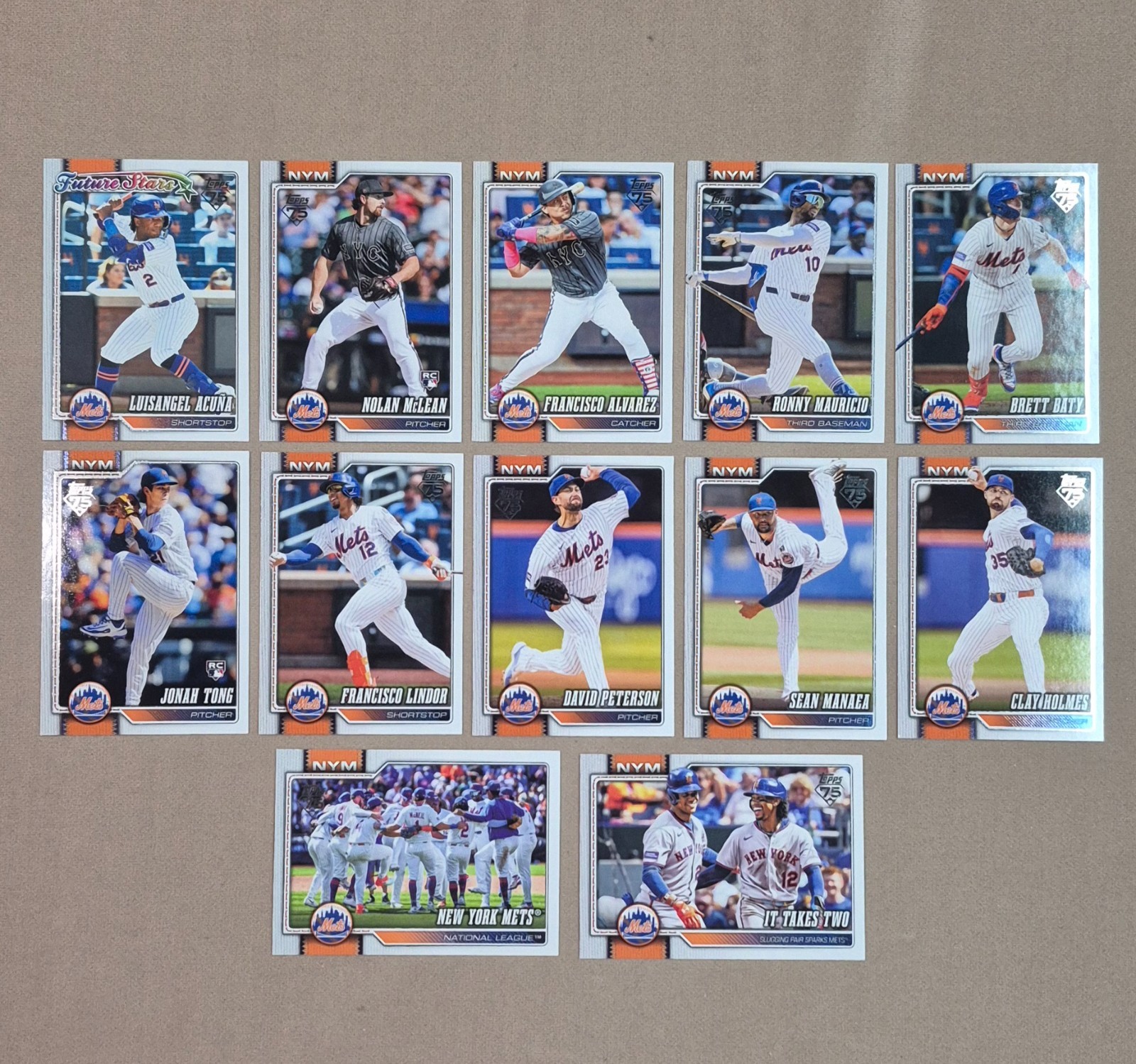 2026 Topps Series 1 New York Mets Team Set – 12 Cards | Tong McLean Soto