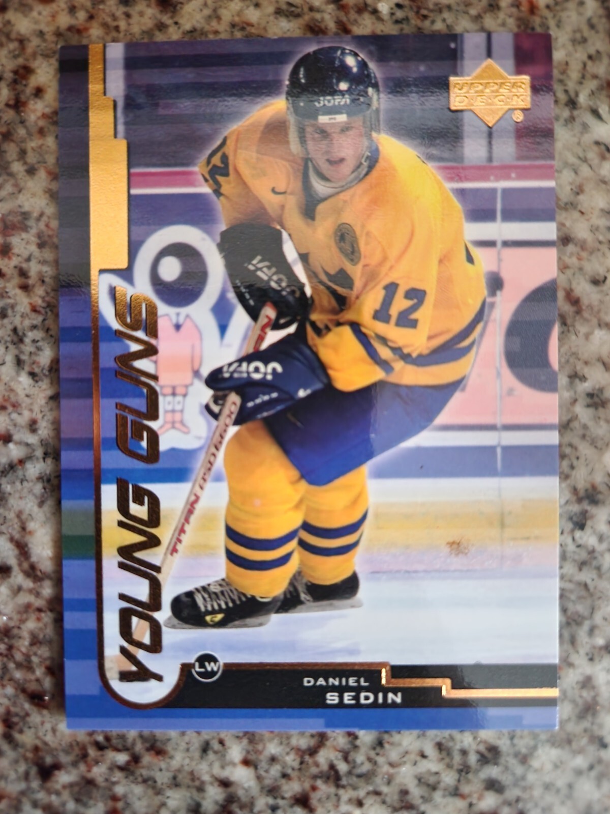 1999-00 Upper Deck UD Young Guns YG Daniel Sedin Rookie Card RC #165 Canucks