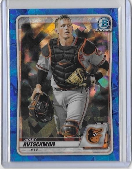 2020 ADLEY RUTSCHMAN BOWMAN DRAFT CHROME SAPPHIRE BASE NO. BD-154