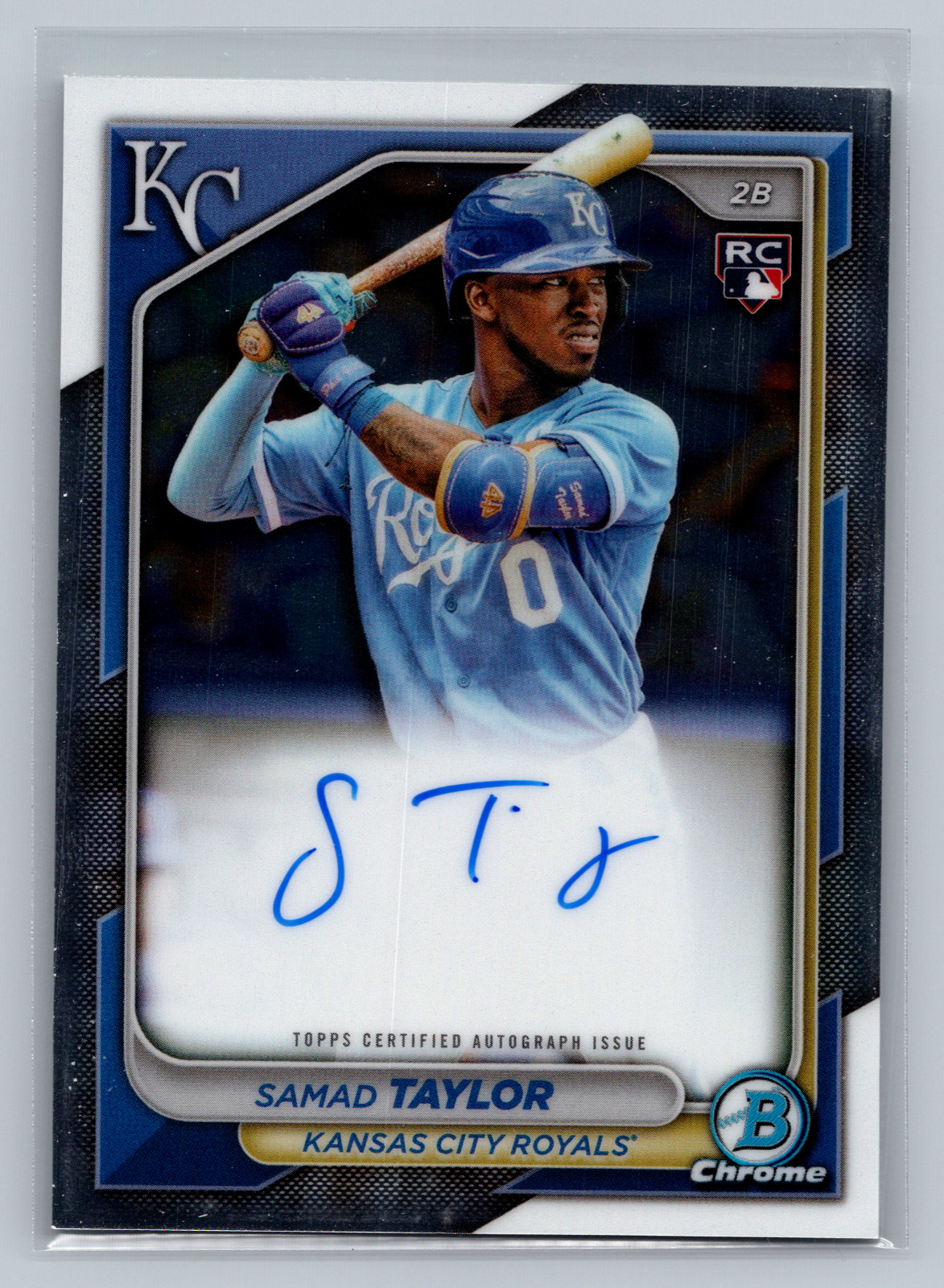 2024 Bowman Chrome Samad Taylor Auto Rookie RC Royals
