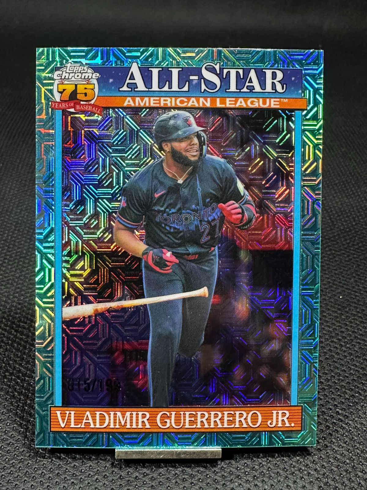 2026 Topps Series 2 VLADIMIR GUERRERO JR. Aqua Mojo Refractor /199 #91ASC-41
