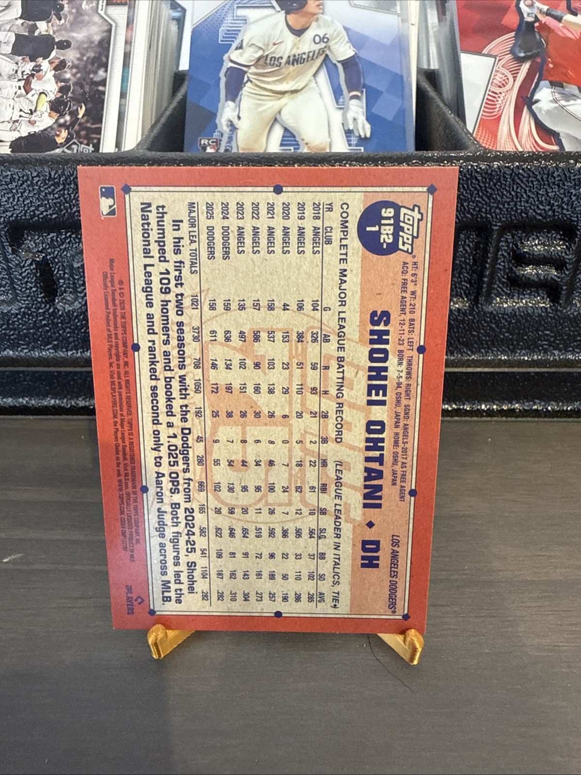 Topps 2026 Series 2 1991 Topps Baseball #91B2-1 Shohei Ohtani Dodgers 75th
