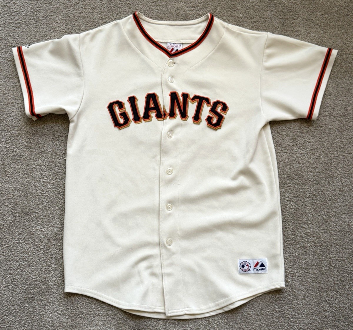 Majestic Barry Bonds Youth XL San Francisco Giants Home MLB Baseball Jersey