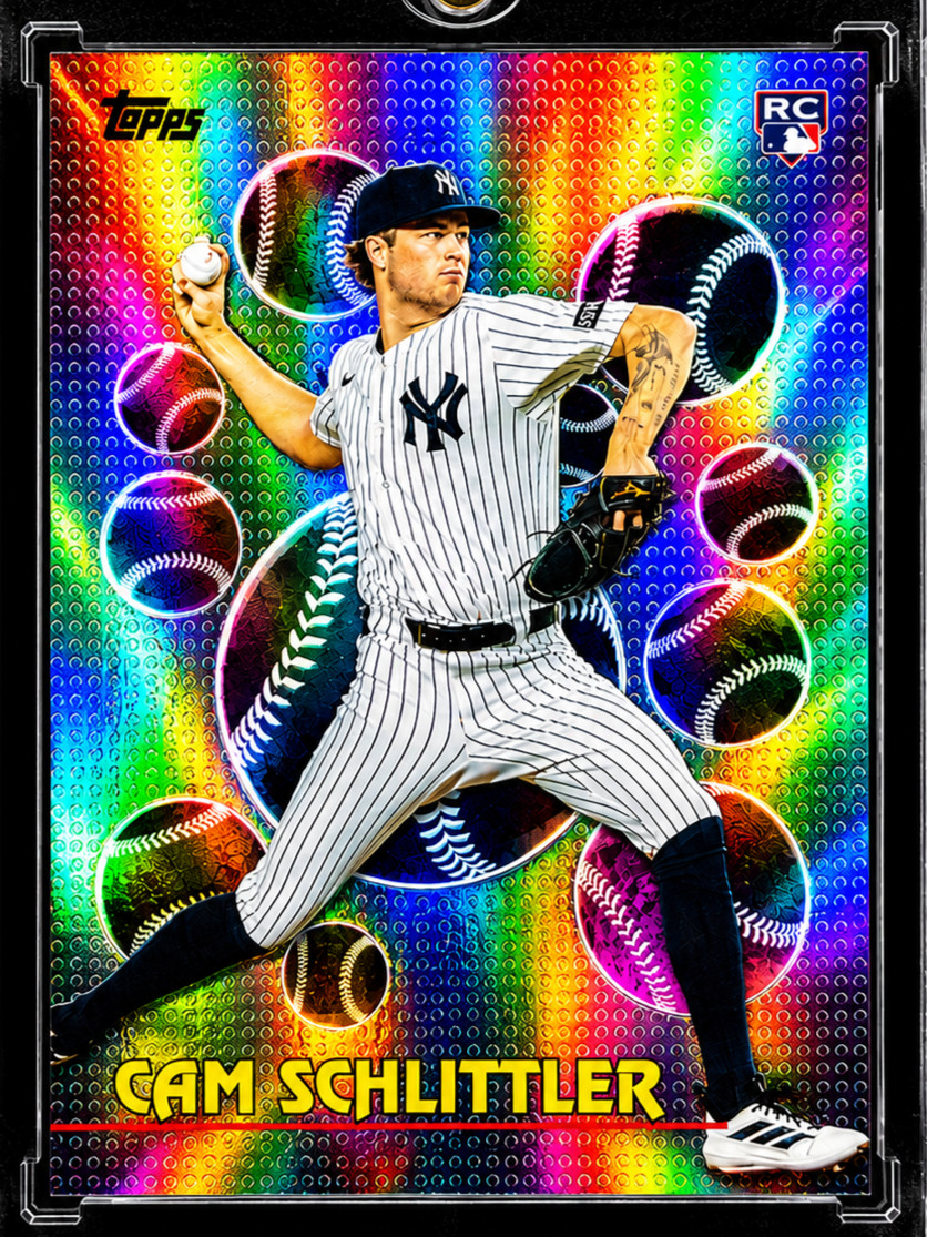 CAM SCHLITTLER ROOKIE COLOR BLAST REFRACTOR Topps SP Insert Rare New York