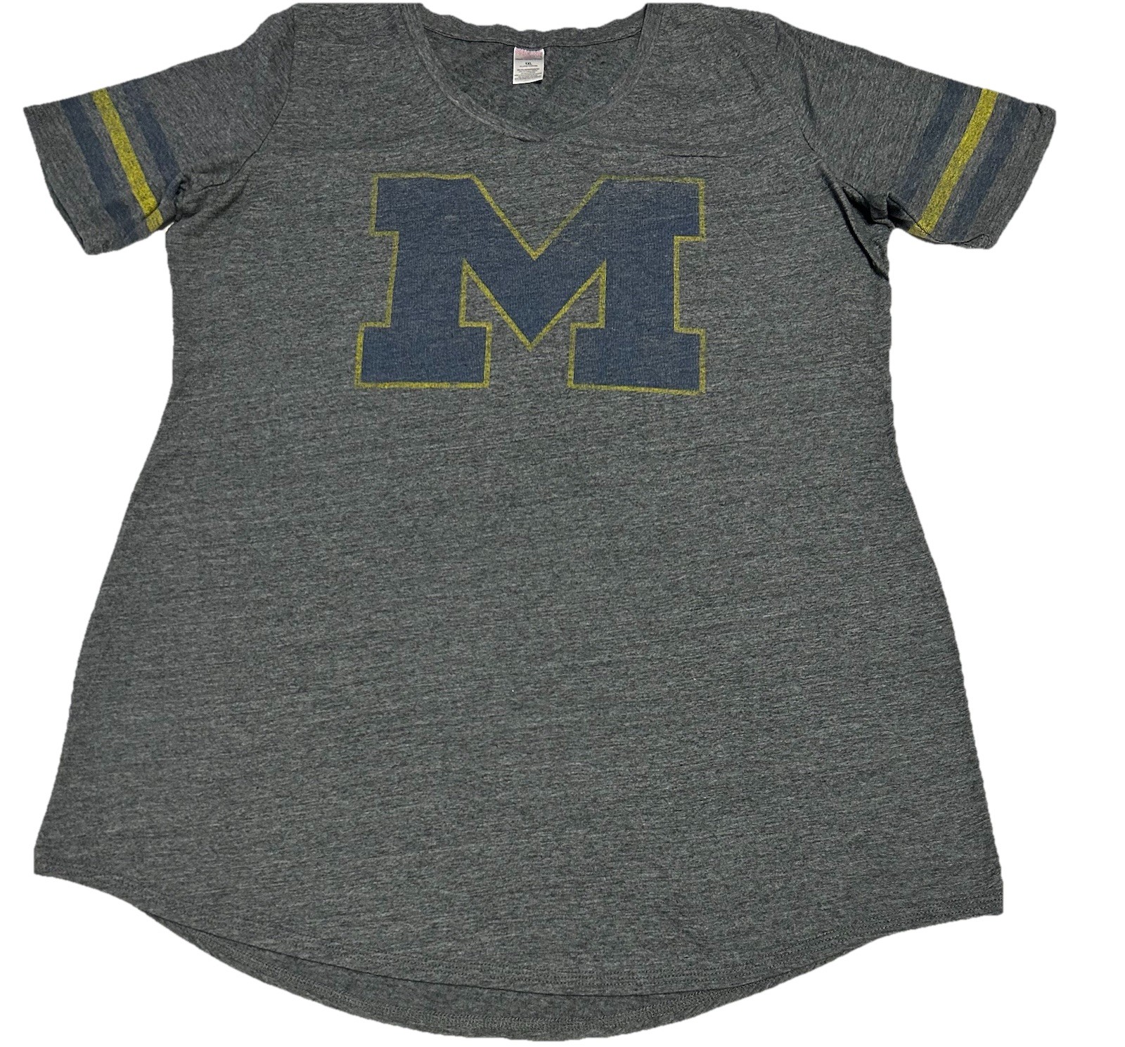 Sideline Apparel University Of Michigan Wolverines Women’s Plus Size Tee 1X