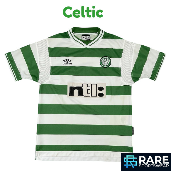 CELTIC 1999-01 HOME FOOTBALL SHIRT MEDIUM ADULT UMBRO (VERY GOOD) NTL VINTAGE