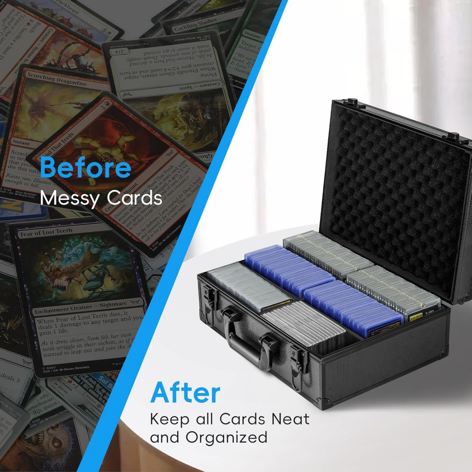 New Toploader Case Hard For 3″x4″ 35pt Sports Cards Storage Holds Boxes 600+ US