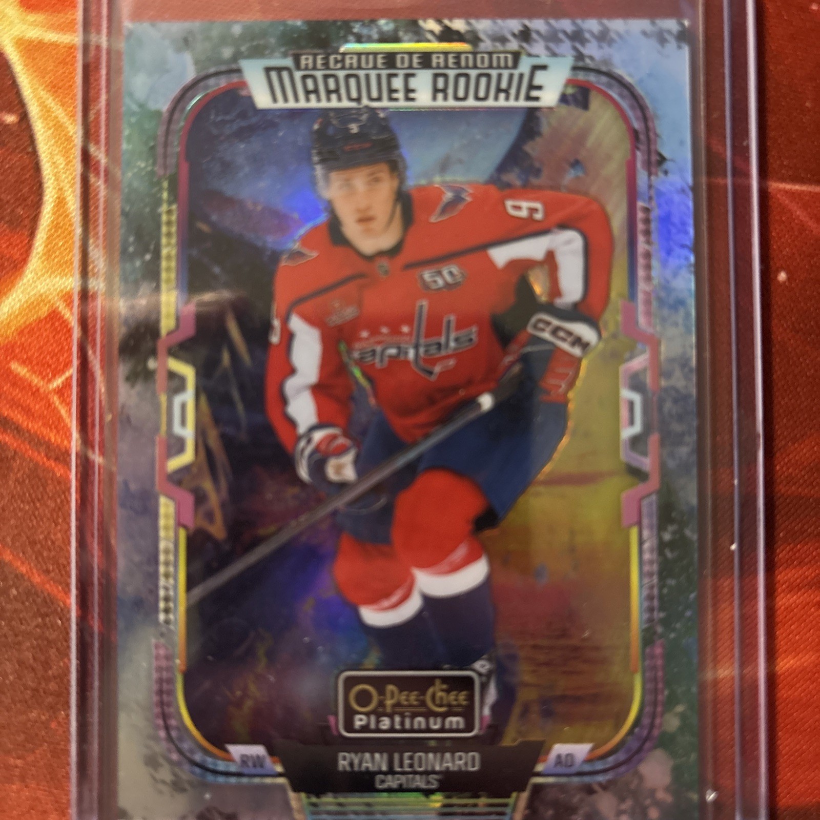 2025-26 O-Pee-Chee Platinum Mixed Media Variant Rookie #265 Ryan Leonard SSP