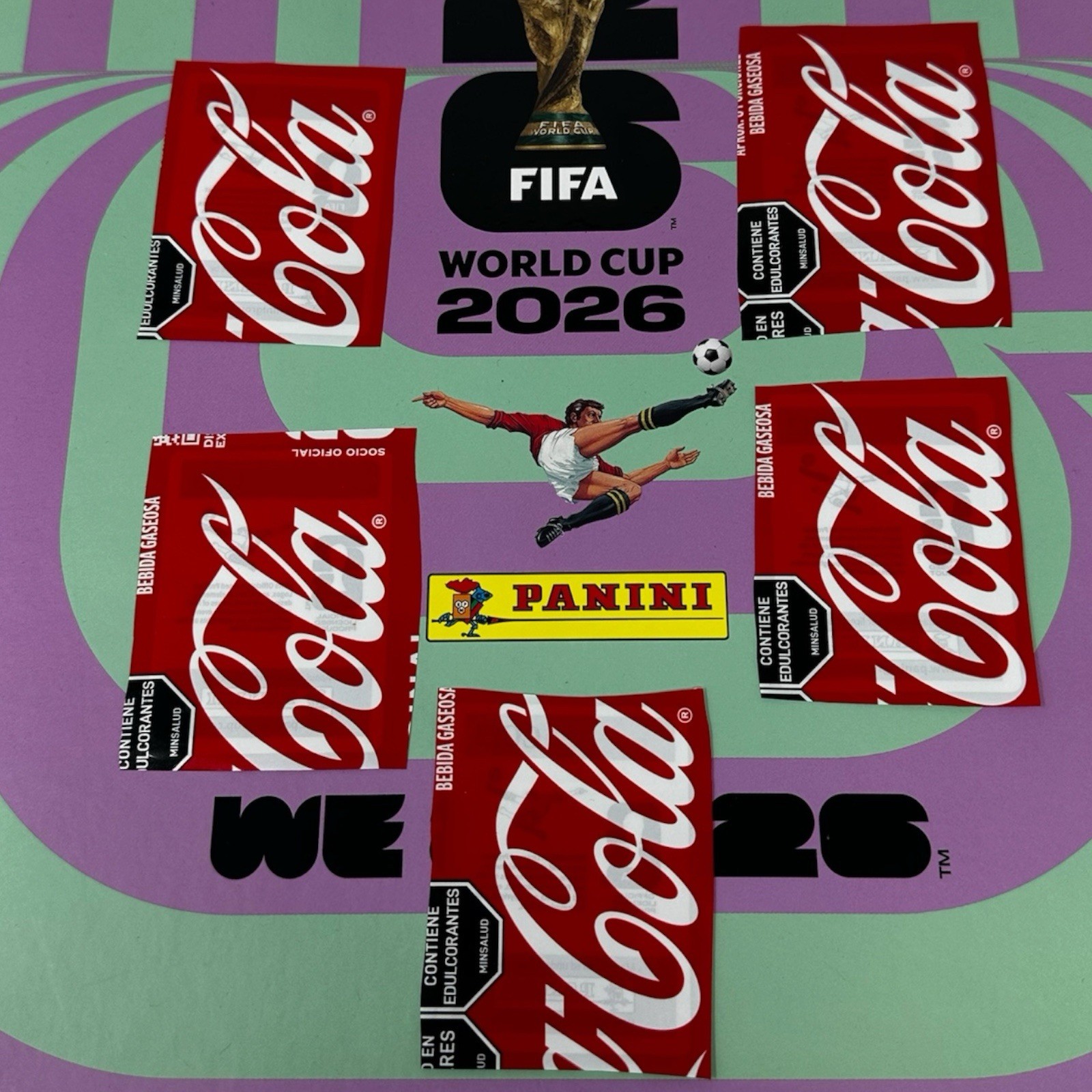 Panini FIFA World Cup 2026 Coca-Cola Stickers LATIN AMERICA Exclusive Set