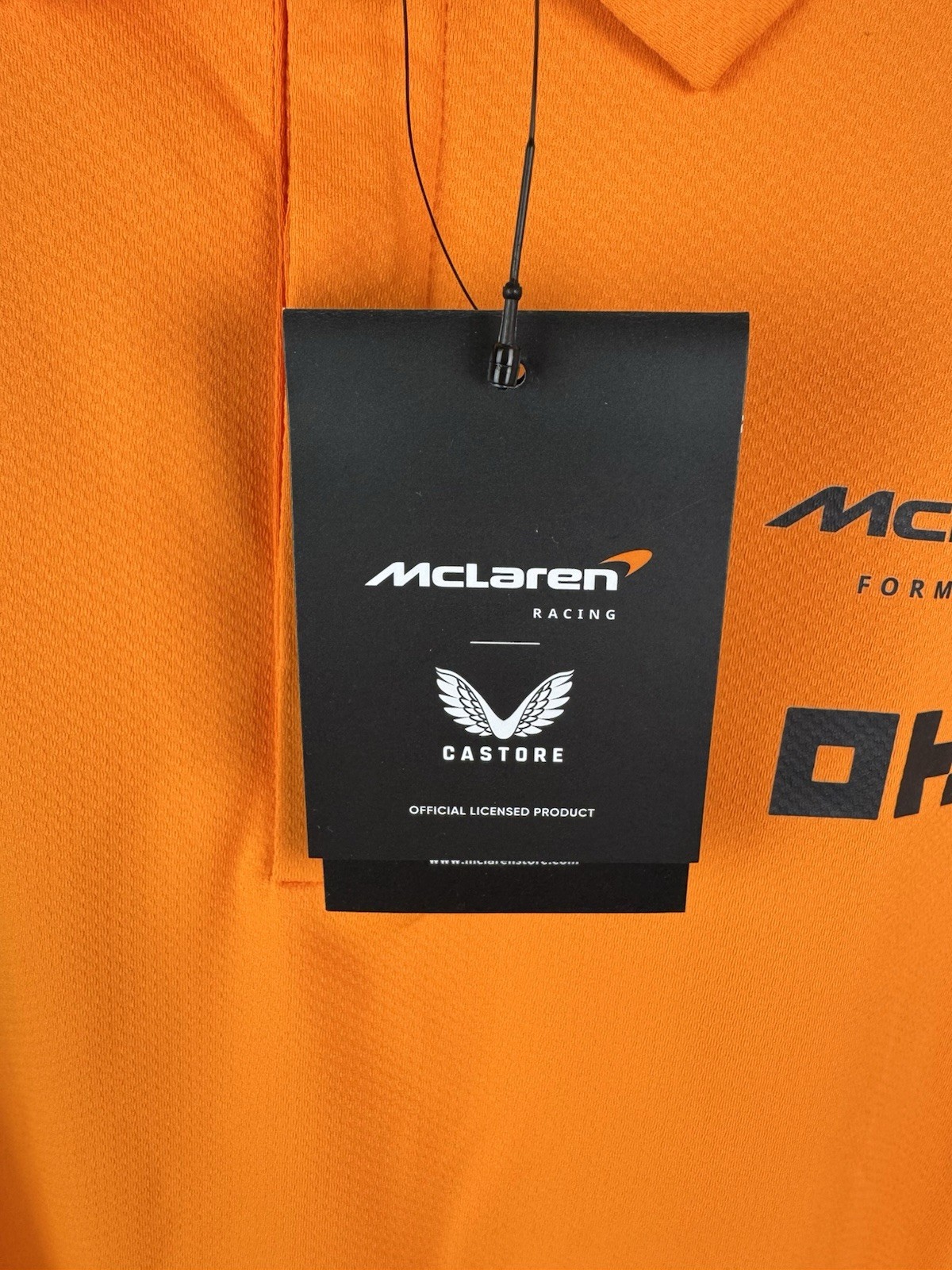 New McLaren Formula 1 Mens XL 2XL Team 2025 Polo Shirt Castore Papaya Orange F1