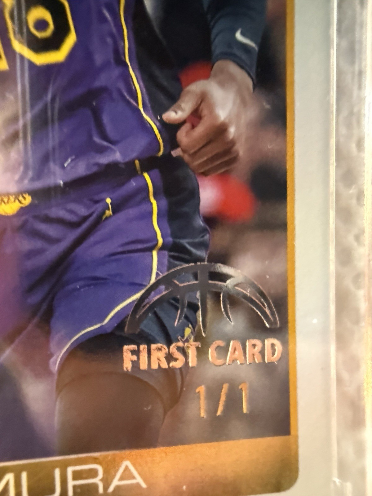 Rui Hachimura Topps First Card 1/1! First ever Printed Topps Licensed Rui