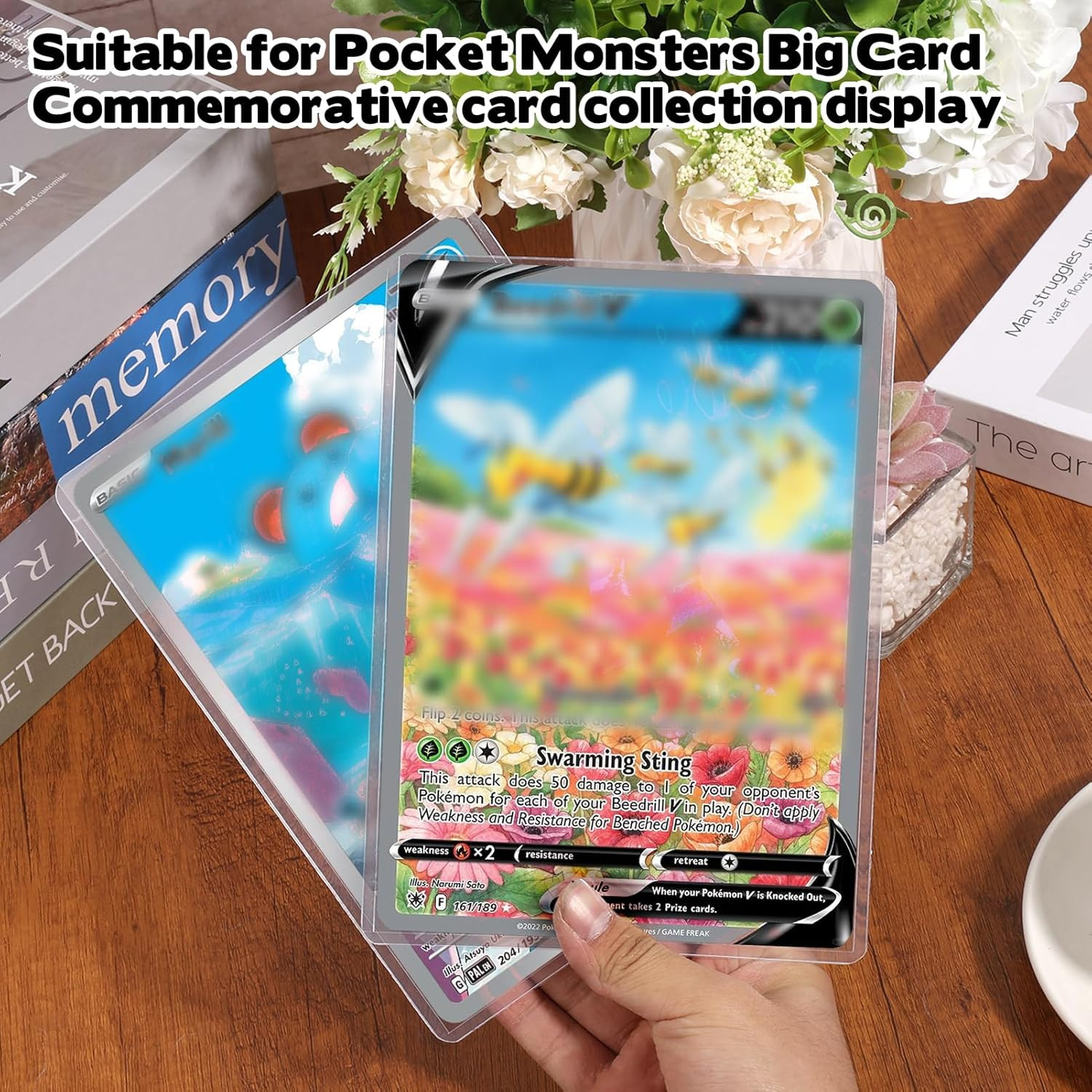 12 Pack 5.9″ X 8.1″ Jumbo Card Sleeves, Rigid Photocard Protectors for Oversized