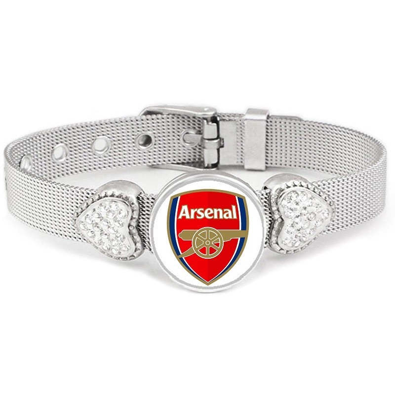 Arsenal CF Womens Sterling Silver Necklace With Bracelet Gifts