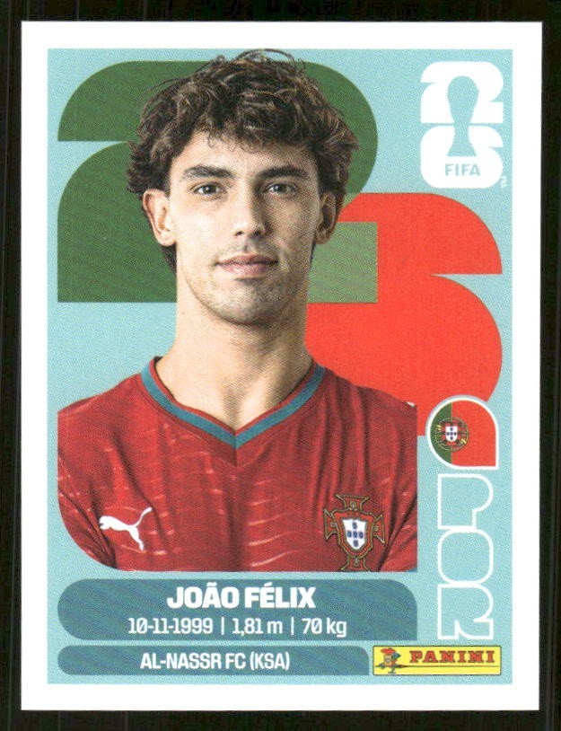 2026 USA Fifa World Cup Panini Sticker JOAO FELIX Portugal POR17