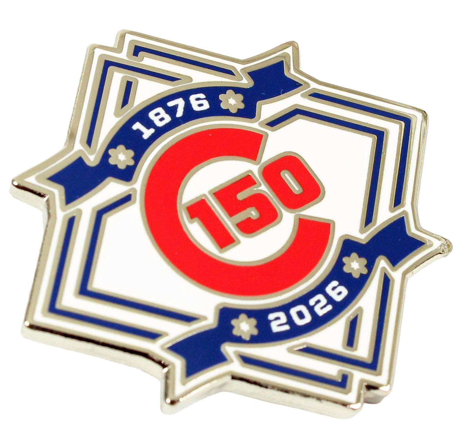 Chicago Cubs 150th Anniversary Logo Pin