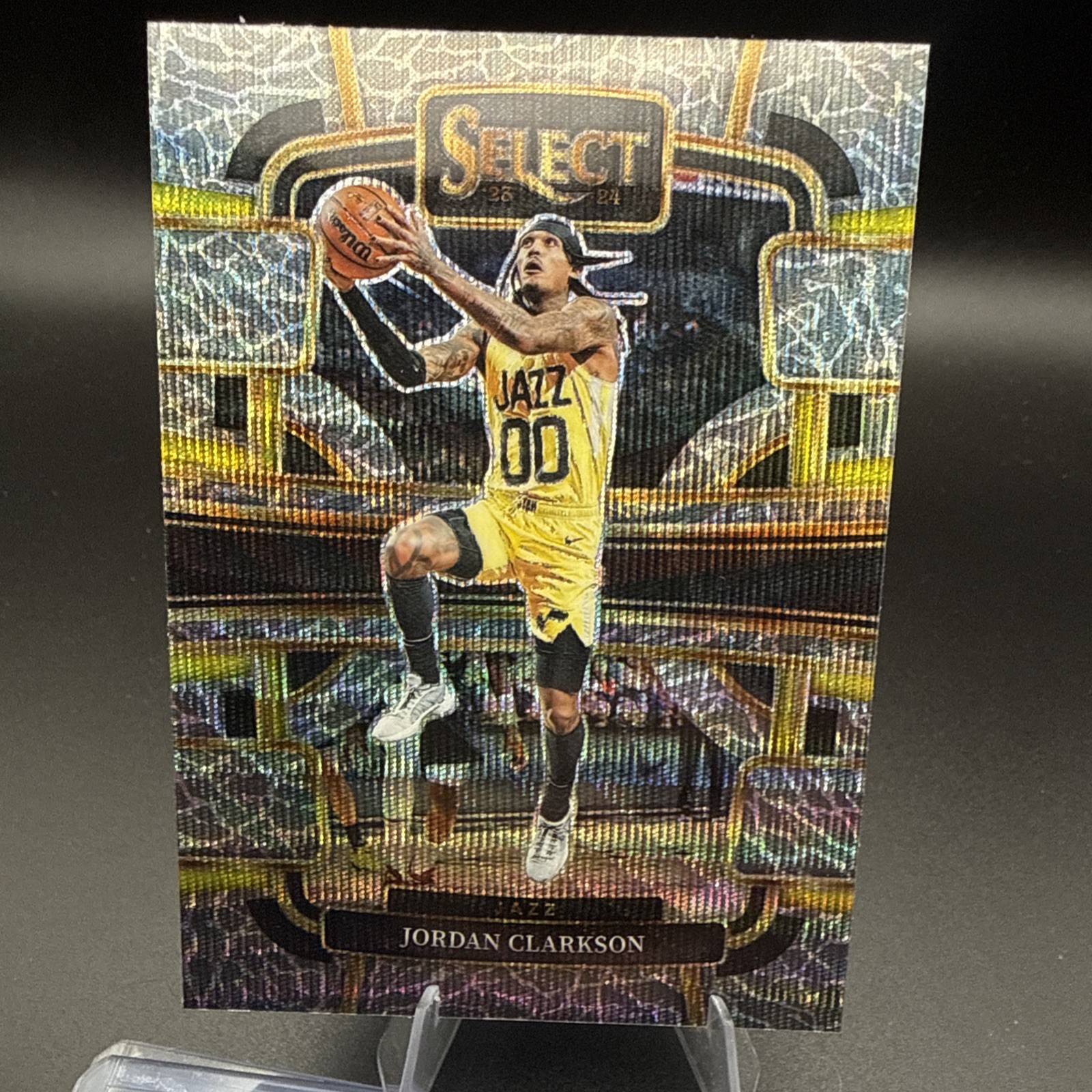 Jordan Clarkson 2023-24 Select Concourse Elephant Prizm #33 Utah Jazz