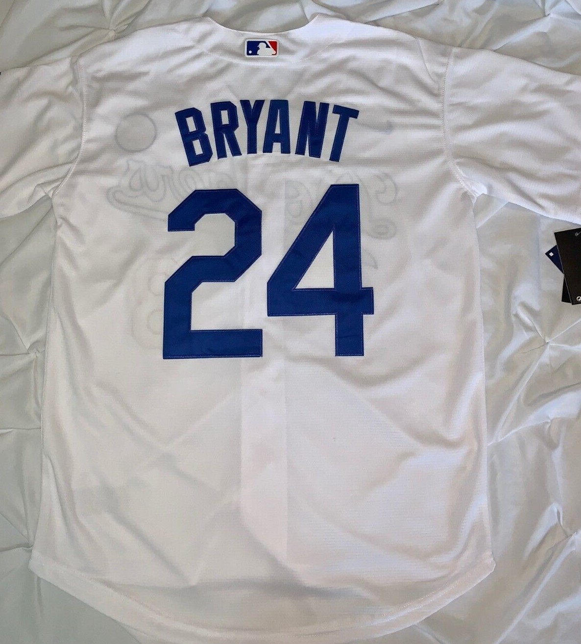 Kobe Bryant Los Angeles Dodgers #8 #24 Adult M L XL 2XL White Black Blue Jersey
