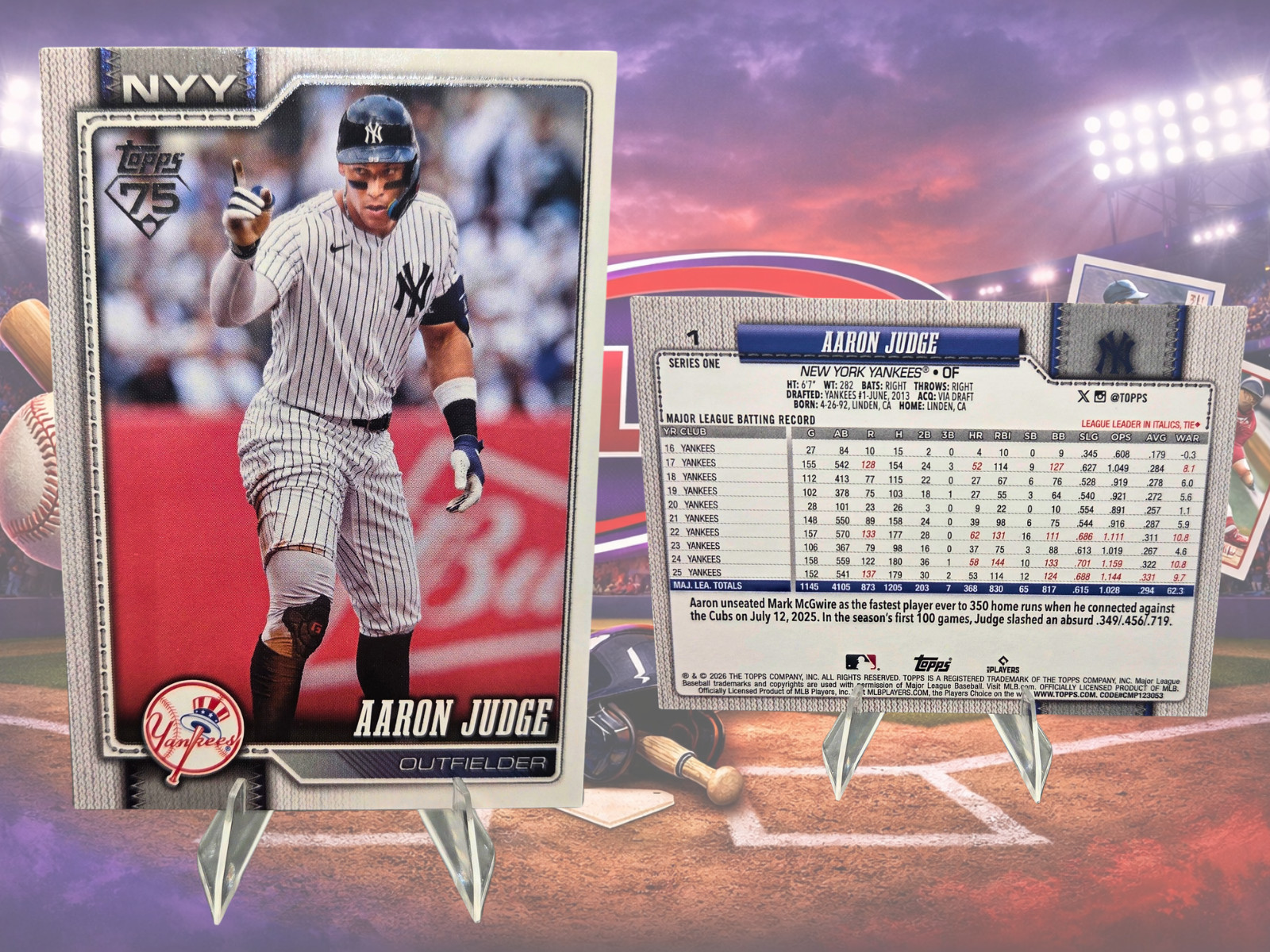 2026 Topps Series 1 MLB Pick Your Card #1-200 Base RC Future Stars League Leader