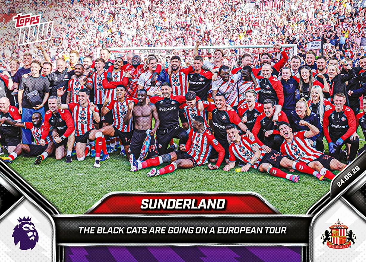 Sunderland – 2025-26 Premier League Topps NOW® – Card 205 – Black Cats