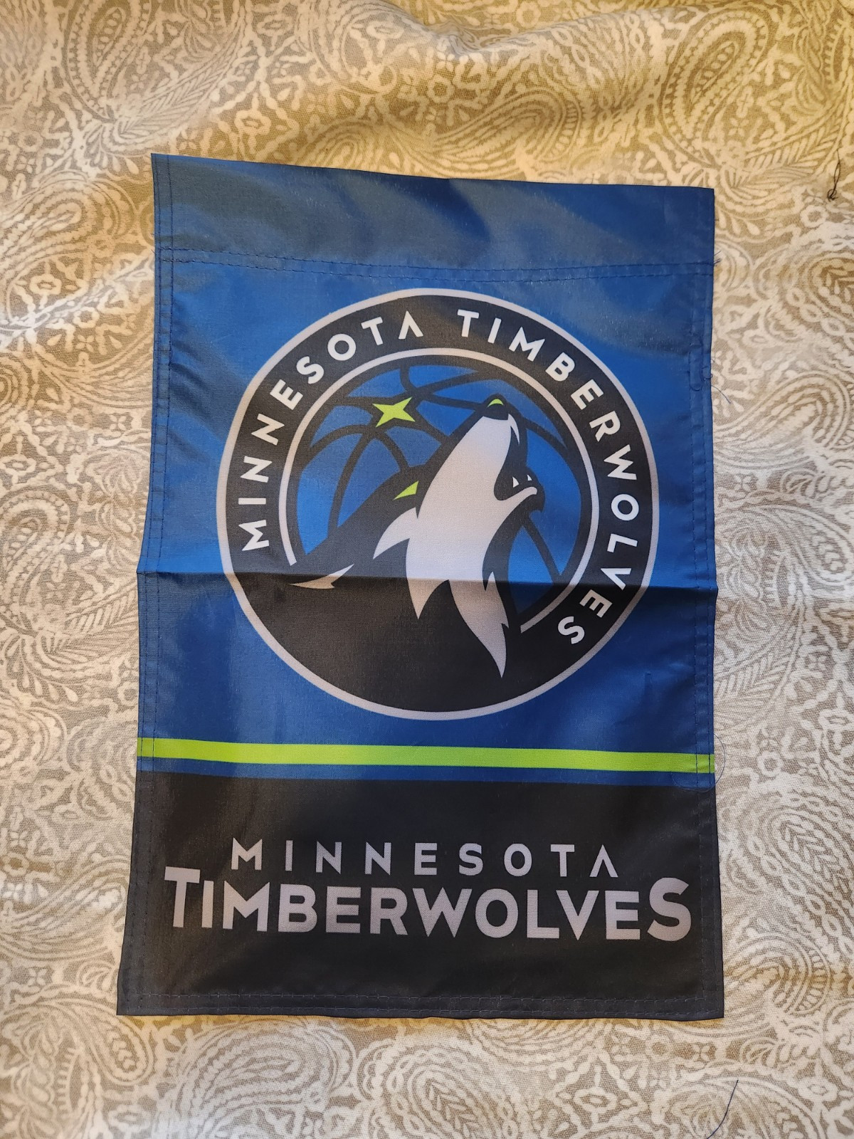 Minnesota Timberwolves 12X18 Inch Double Sided NBA Basketball Garden Flag