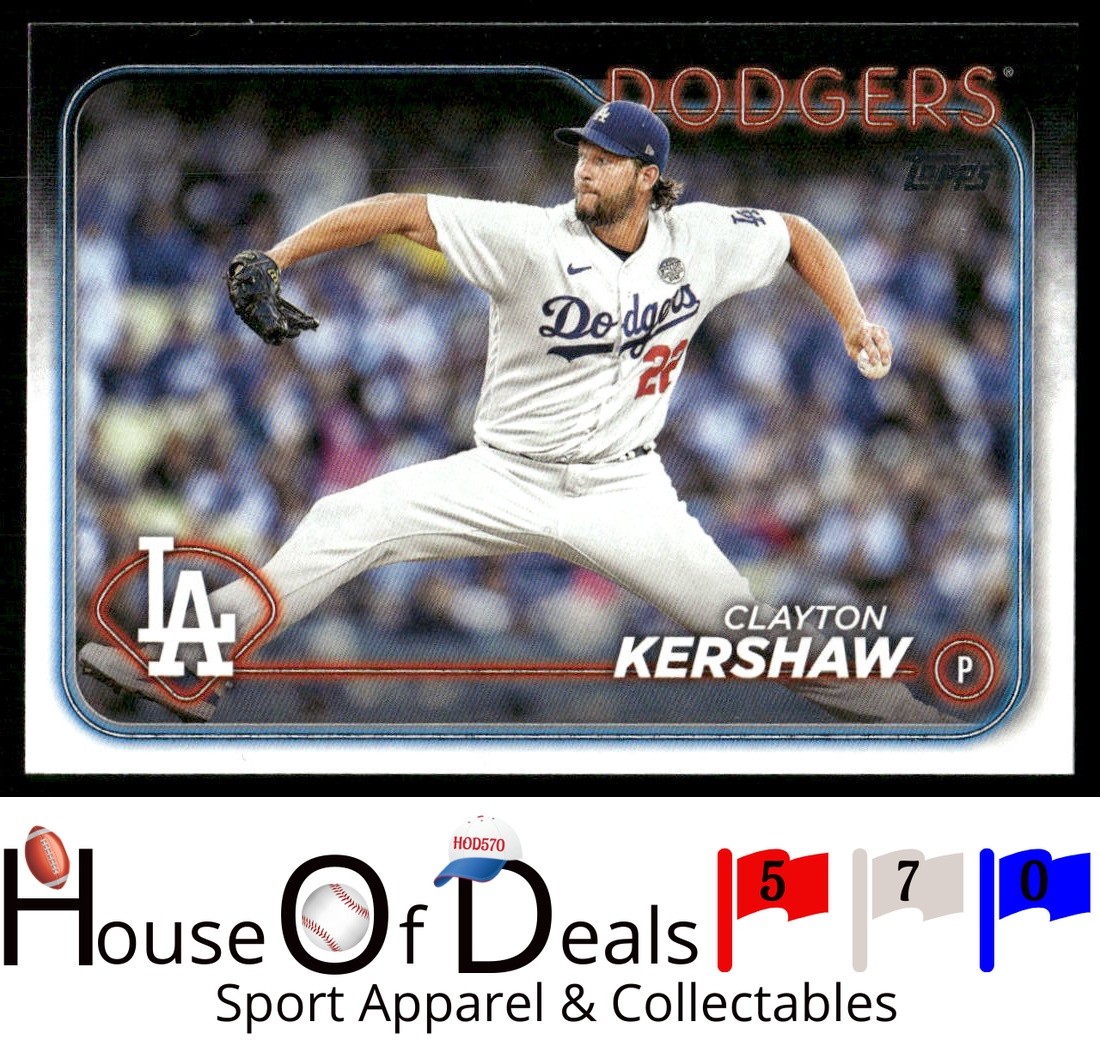 2024 Topps #351 Clayton Kershaw Los Angeles Dodgers Card
