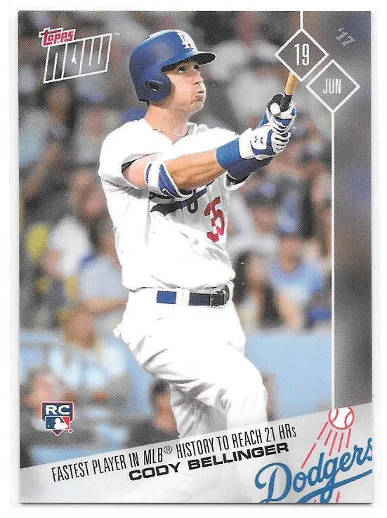 CODY BELLINGER RC 2017 TOPPS NOW #270 LOS ANGELES DODGERS