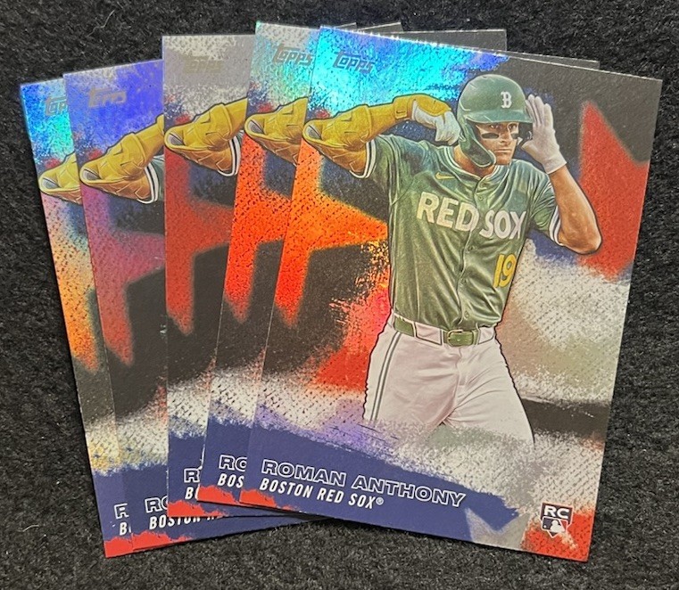 Lot Of 5 – 2026 Topps Stars Of MLB – SMLB-25 – RC – Roman Anthony – Mint/NM