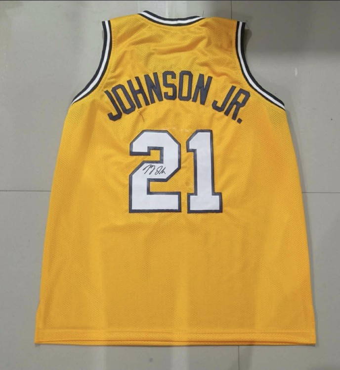Morez Johnson Jr Signed Autograph Auto Yellow Michigan Wolverines Jersey