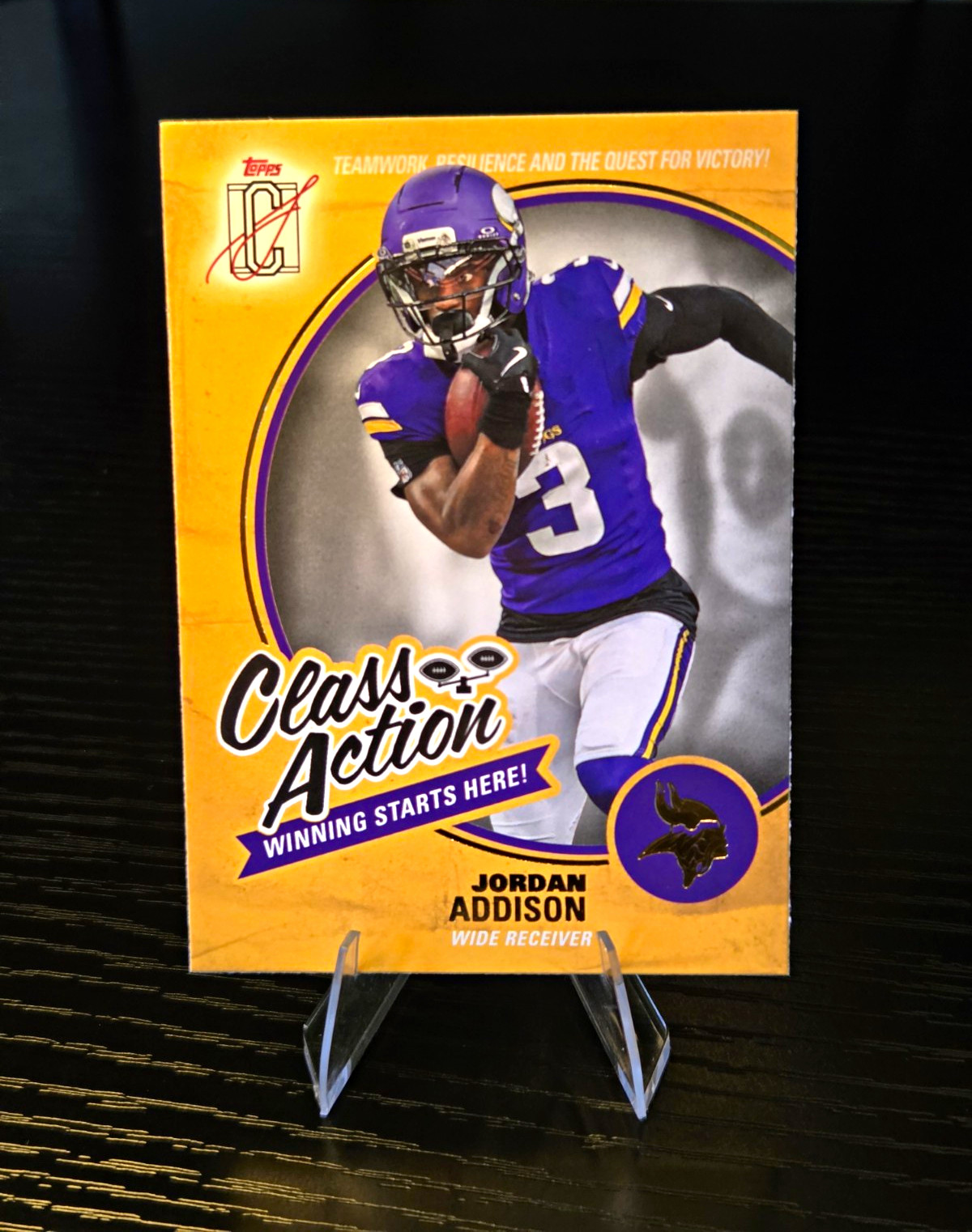 2025 Topps Signature Class – Class Action Jordan Addison #CA-21 Vikings