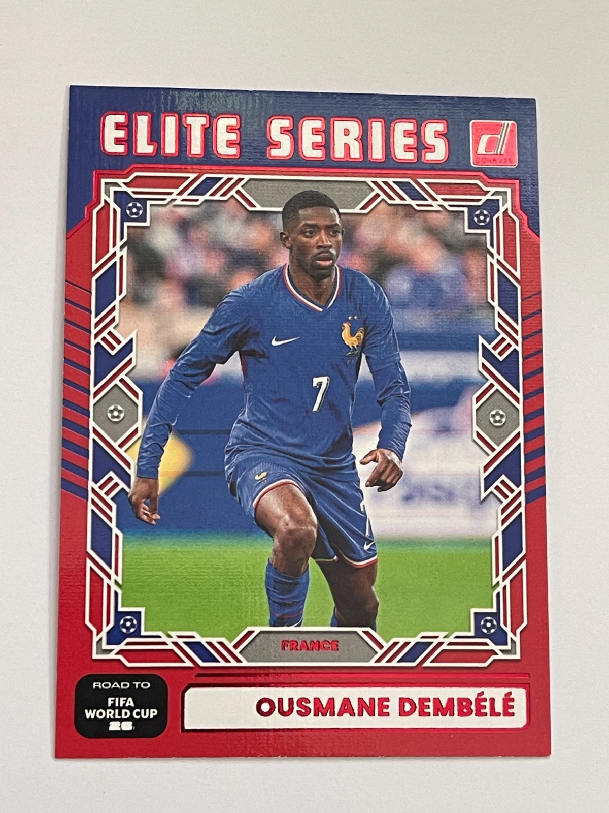 2025-26 Panini Donruss FIFA World Cup France Ousmane Dembele Elite Series Red 20