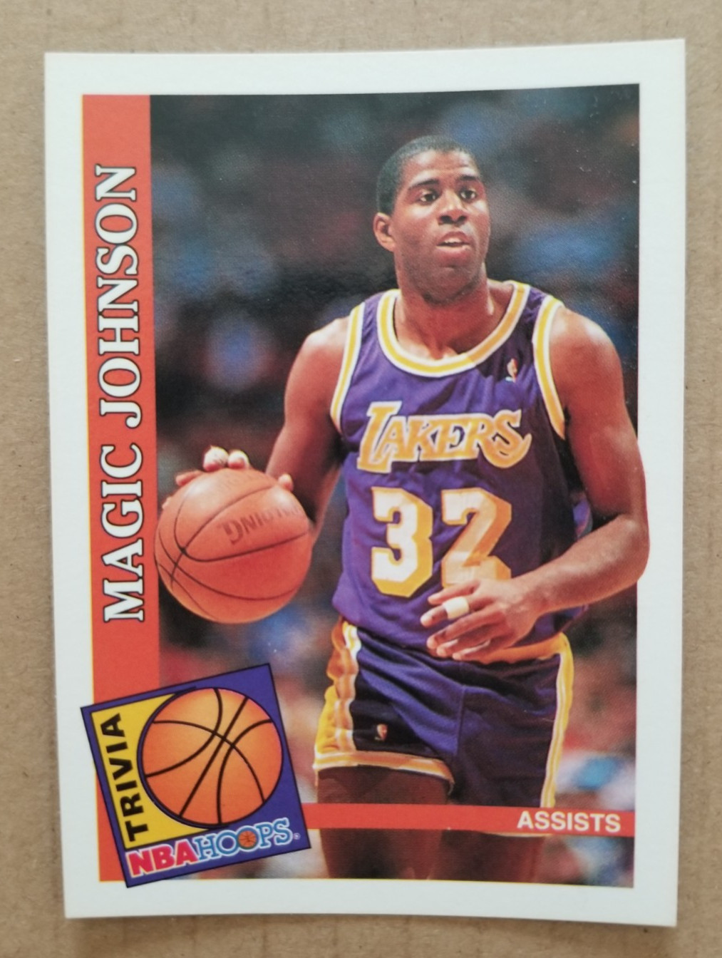 Magic Johnson 1992-93 NBA Hoops #482 Los Angeles Lakers